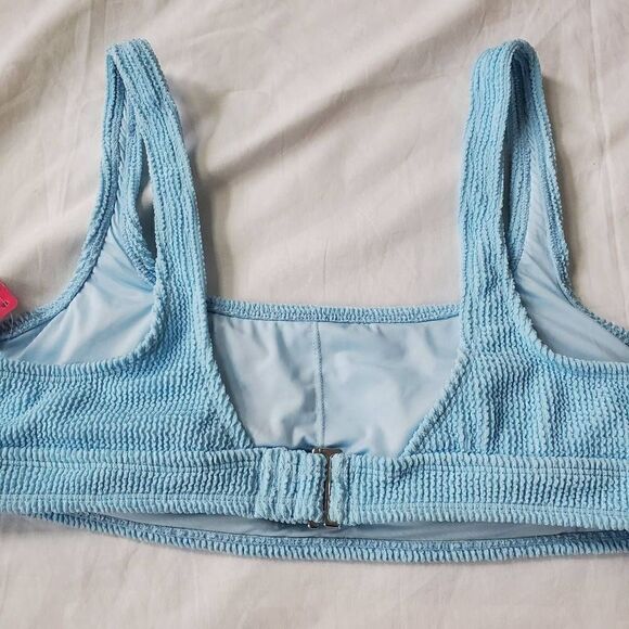 Xhileration light blue ribbed bikini top xl - Picture 8 of 10